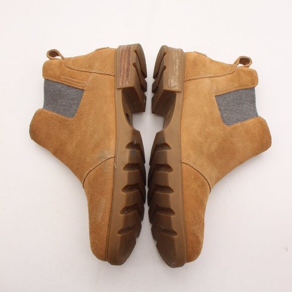 Sorel Emelie III Tawny Buff/Gum 2 Women's 8 Chelsea Waterproof Pull On Boots - Picture 8 of 11